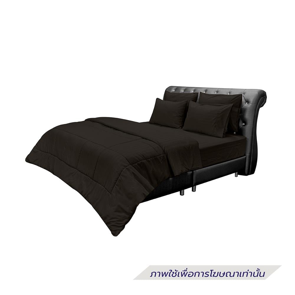 ชุดผ้าปูที่นอน 5 ฟุต (ชุด 6 ชิ้น) PICASSO CLASSIC STYLE IRIS สี DARK BROWN