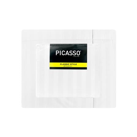 ชุดผ้าปูที่นอน 5 ฟุต (ชุด 6 ชิ้น) PICASSO CLASSIC STYLE IRIS สี WHITE_6