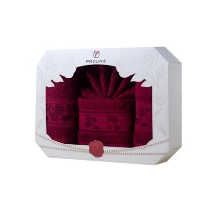 ผ้าขนหนู GIFT SET FROLINA ROSE GALA สี RED_3