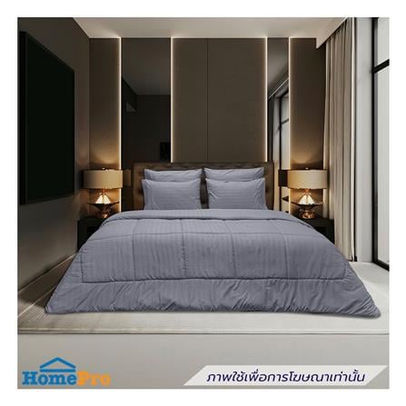 ชุดผ้าปูที่นอน 5 ฟุต (ชุด 6 ชิ้น) PICASSO CLASSIC STYLE IRIS สี GREY_0