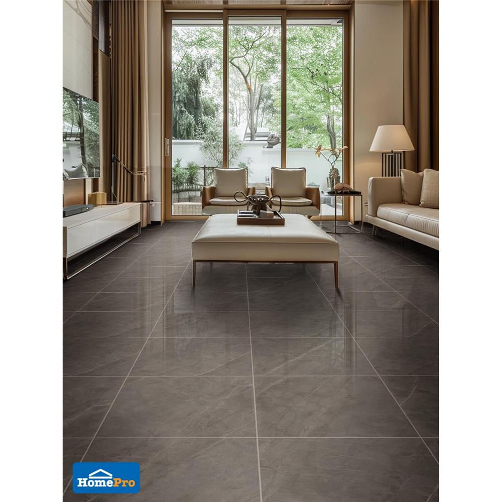 กระเบื้องพื้นพอร์ซเลน 60x60 ซม. DURAGRES อโมริโน่ น้ำตาล A 1.44 ตร.ม.