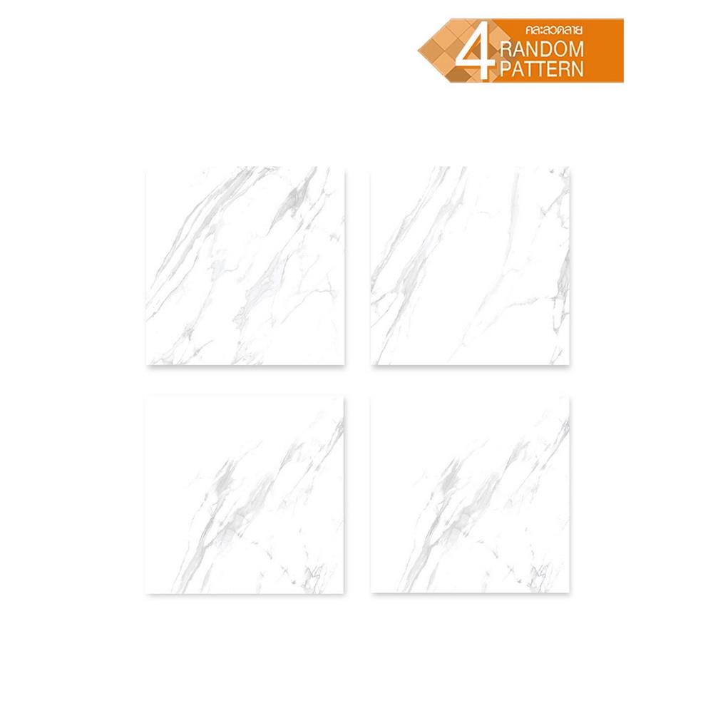 กระเบื้องพื้นพอร์ซเลน 60x60 ซม. DURAGRES โคลิซิโอ ขาว A 1.44 ตร.ม.