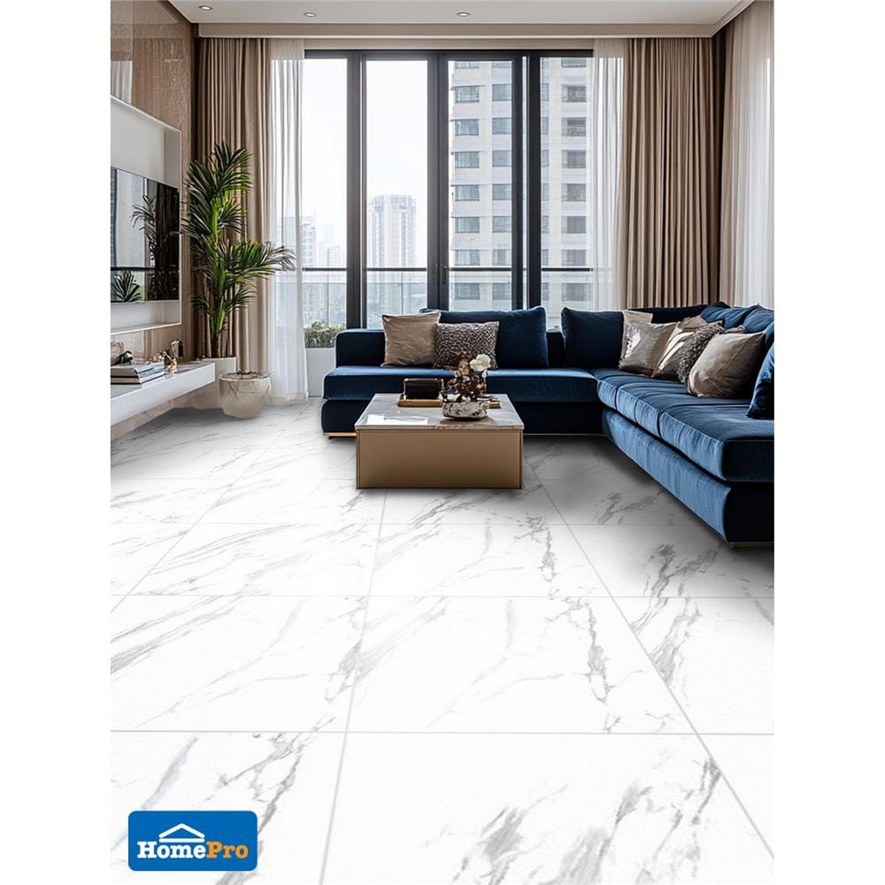 กระเบื้องพื้นพอร์ซเลน 60x60 ซม. DURAGRES โคลิซิโอ ขาว A 1.44 ตร.ม.