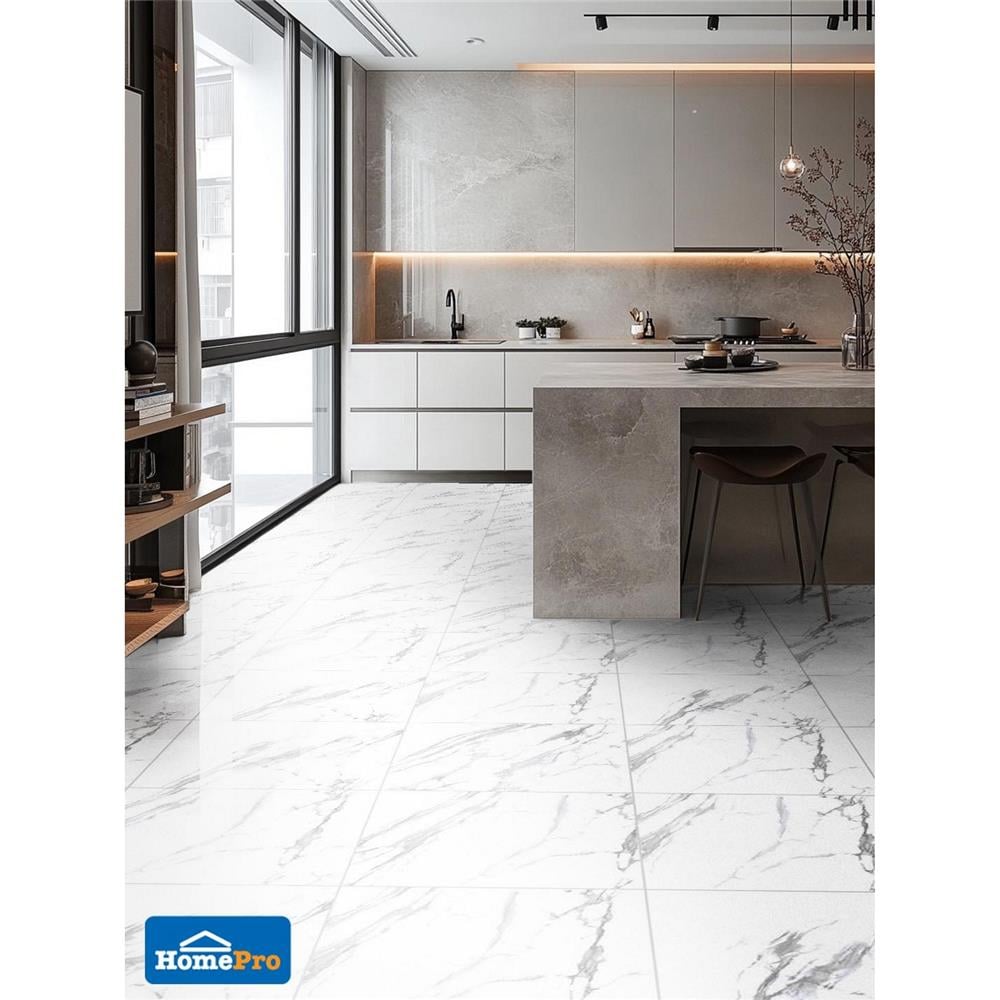 กระเบื้องพื้นพอร์ซเลน 60x60 ซม. DURAGRES โคลิซิโอ ขาว A 1.44 ตร.ม.