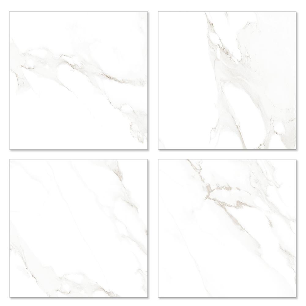 กระเบื้องพื้นพอร์ซเลน 60x60 ซม. DURAGRES อัลวิโน่ ขาว A 1.44 ตร.ม.