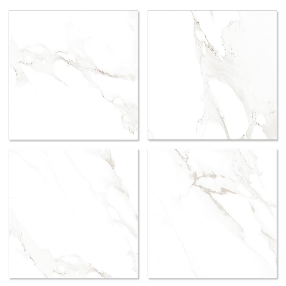 กระเบื้องพื้นพอร์ซเลน 60x60 ซม. DURAGRES อัลวิโน่ ขาว A 1.44 ตร.ม.
