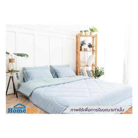 ผ้านวม SANTA BEDDING 100x90 นิ้ว สี LIGHT BLUE/LIGHT GREEN_3