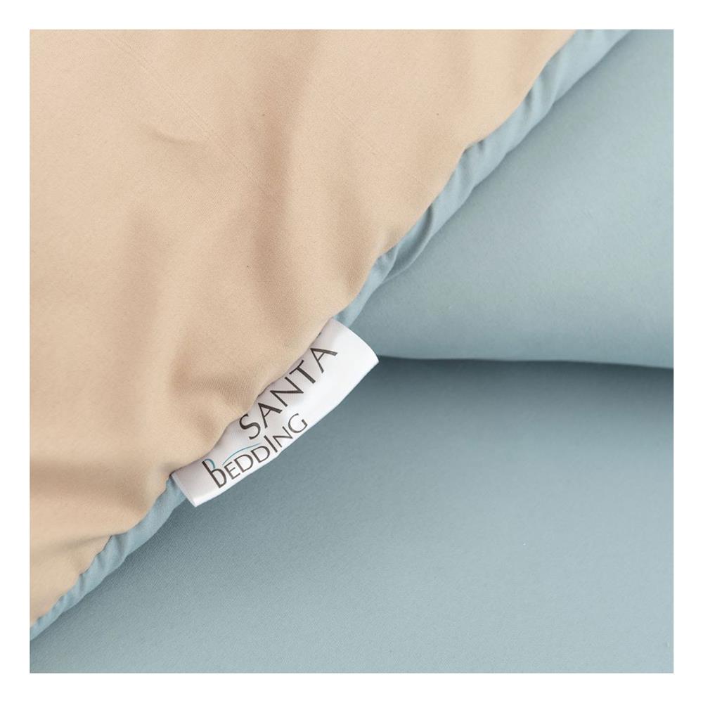 ผ้านวม SANTA BEDDING 100x90 นิ้ว สี LIGHT BLUE/CREAM