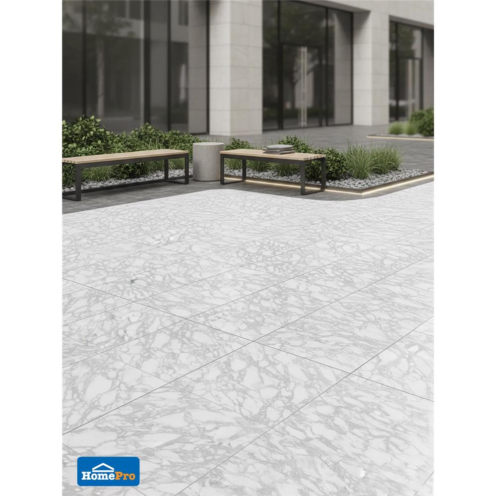 กระเบื้องพื้นพอร์ซเลน 60x60 ซม. COTTO คลีโอน่า ขาว PM 1.44 ตร.ม.