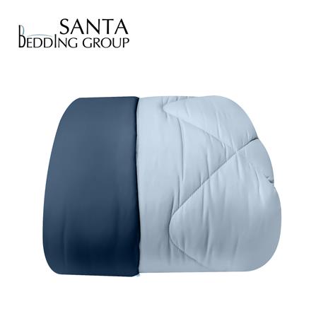 ผ้านวม SANTA BEDDING 100x90 นิ้ว สี LIGHT BLUE/NAVY BLUE_0