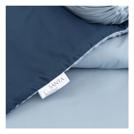 ผ้านวม SANTA BEDDING 100x90 นิ้ว สี LIGHT BLUE/NAVY BLUE_1
