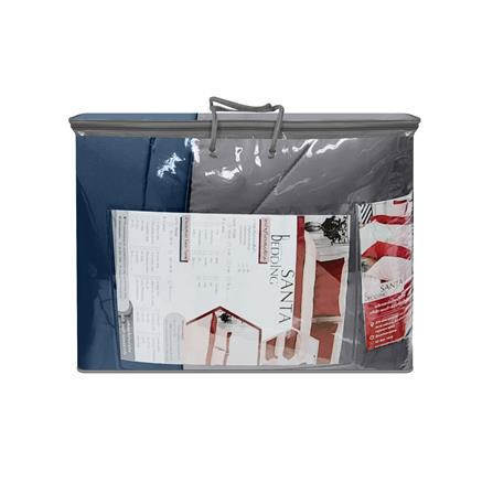 ผ้านวม SANTA BEDDING 70x90 นิ้ว สี GREY/NAVY BLUE_2