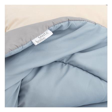 ผ้านวม SANTA BEDDING 100x90 นิ้ว สี LIGHT BLUE/GREY_1