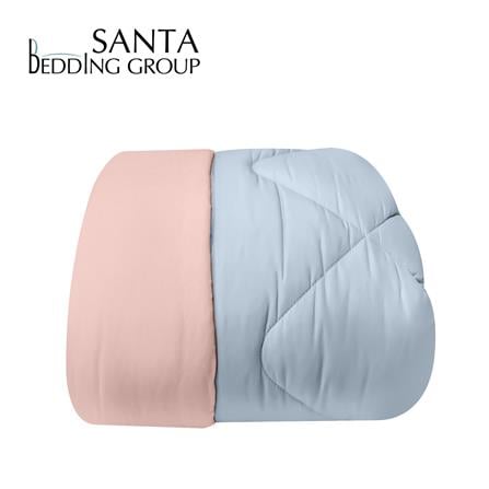 ผ้านวม SANTA BEDDING 100x90 นิ้ว สี LIGHT BLUE/PINK_0