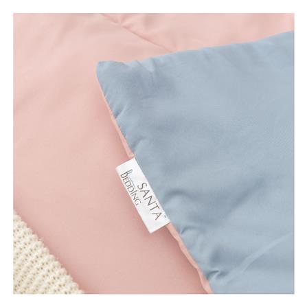 ผ้านวม SANTA BEDDING 100x90 นิ้ว สี LIGHT BLUE/PINK_1