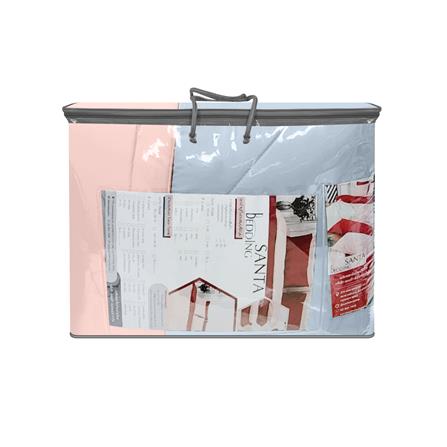 ผ้านวม SANTA BEDDING 100x90 นิ้ว สี LIGHT BLUE/PINK_2