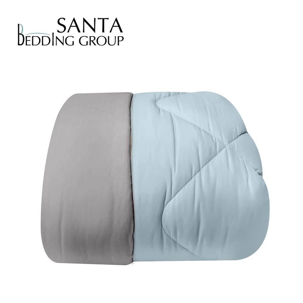 ผ้านวม SANTA BEDDING 70x90 นิ้ว สี LIGHT BLUE/GREY