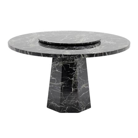 โต๊ะทานข้าว SB FURNITURE FLACIO 19113829 134 ซม. สีดำ_0