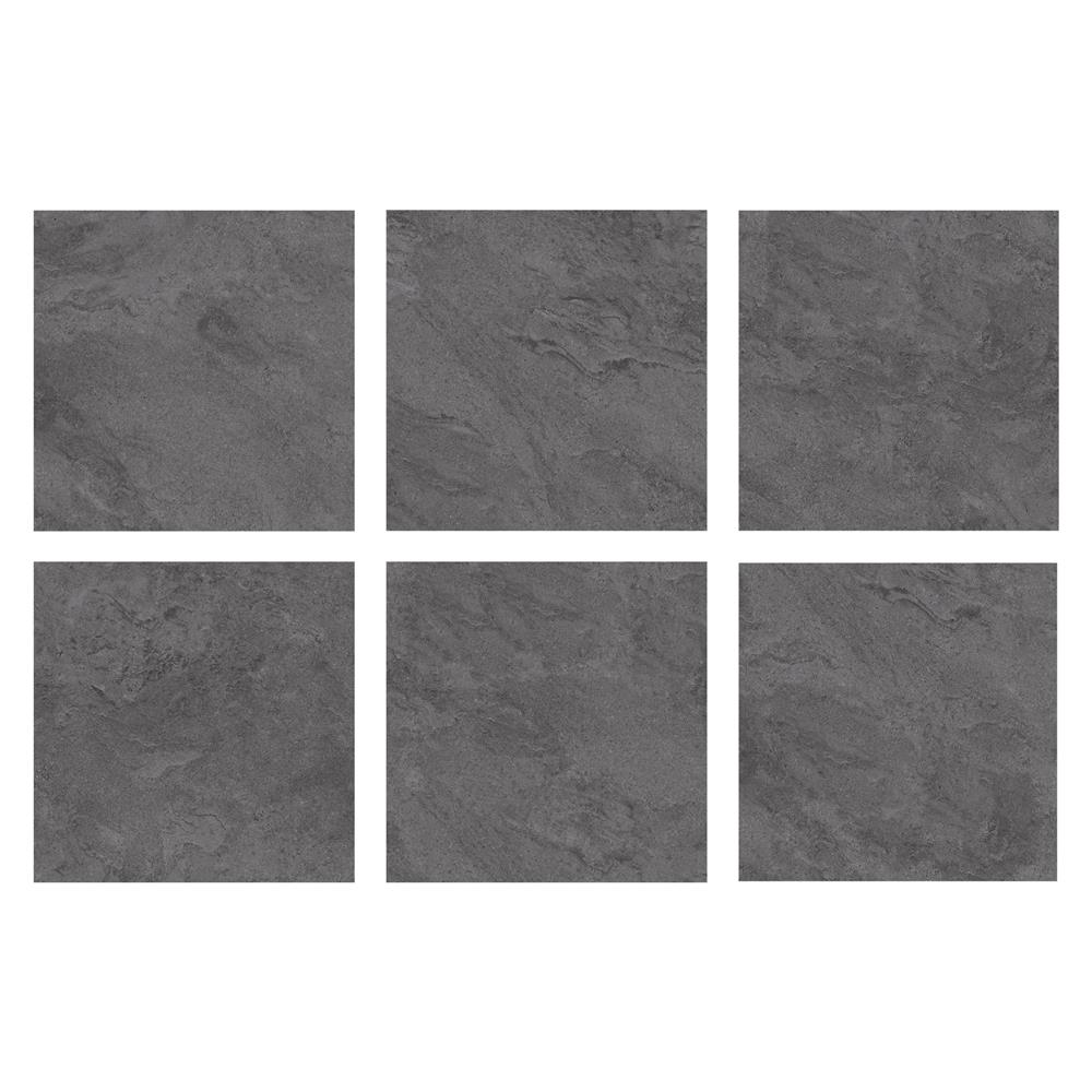 กระเบื้องพื้นพอร์ซเลน 60x60 ซม. COTTO ซานโตรินี เทาเข้ม PM 1.44 ตร.ม.