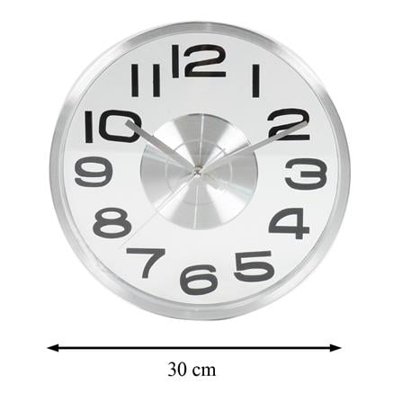 นาฬิกาแขวน SNAZZ EG7764C 12 นิ้ว สีเงิน_5