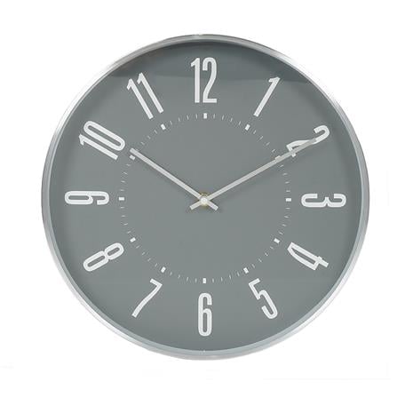 นาฬิกาแขวน SNAZZ EG7757 12 นิ้ว สีเงิน_1