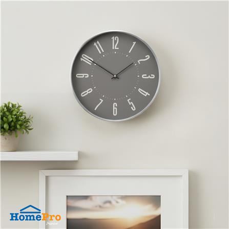 นาฬิกาแขวน SNAZZ EG7757 12 นิ้ว สีเงิน_5