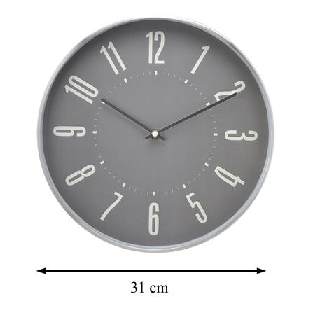 นาฬิกาแขวน SNAZZ EG7757 12 นิ้ว สีเงิน_6