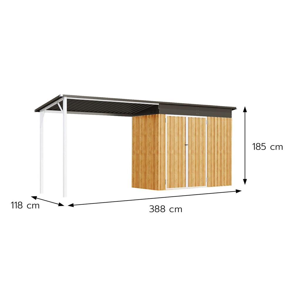 บ้านเก็บของกลางแจ้ง SPRING HUNTER 388x118 ซม.