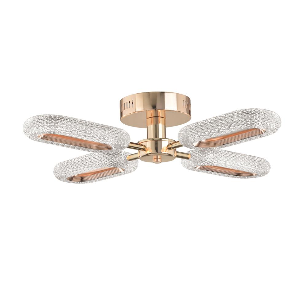 ไฟถาด LED CARINI H6212/20W 20 วัตต์ DAYLIGHT/COOL WHITE/WARM WHITE สีทอง/ใส 4 หัว