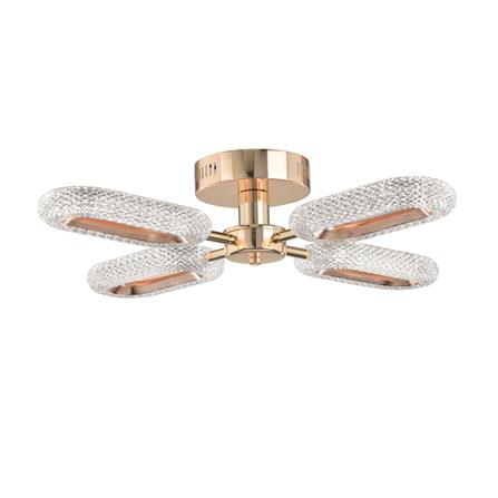 ไฟถาด LED CARINI H6212/20W 20 วัตต์ DAYLIGHT/COOL WHITE/WARM WHITE สีทอง/ใส 4 หัว