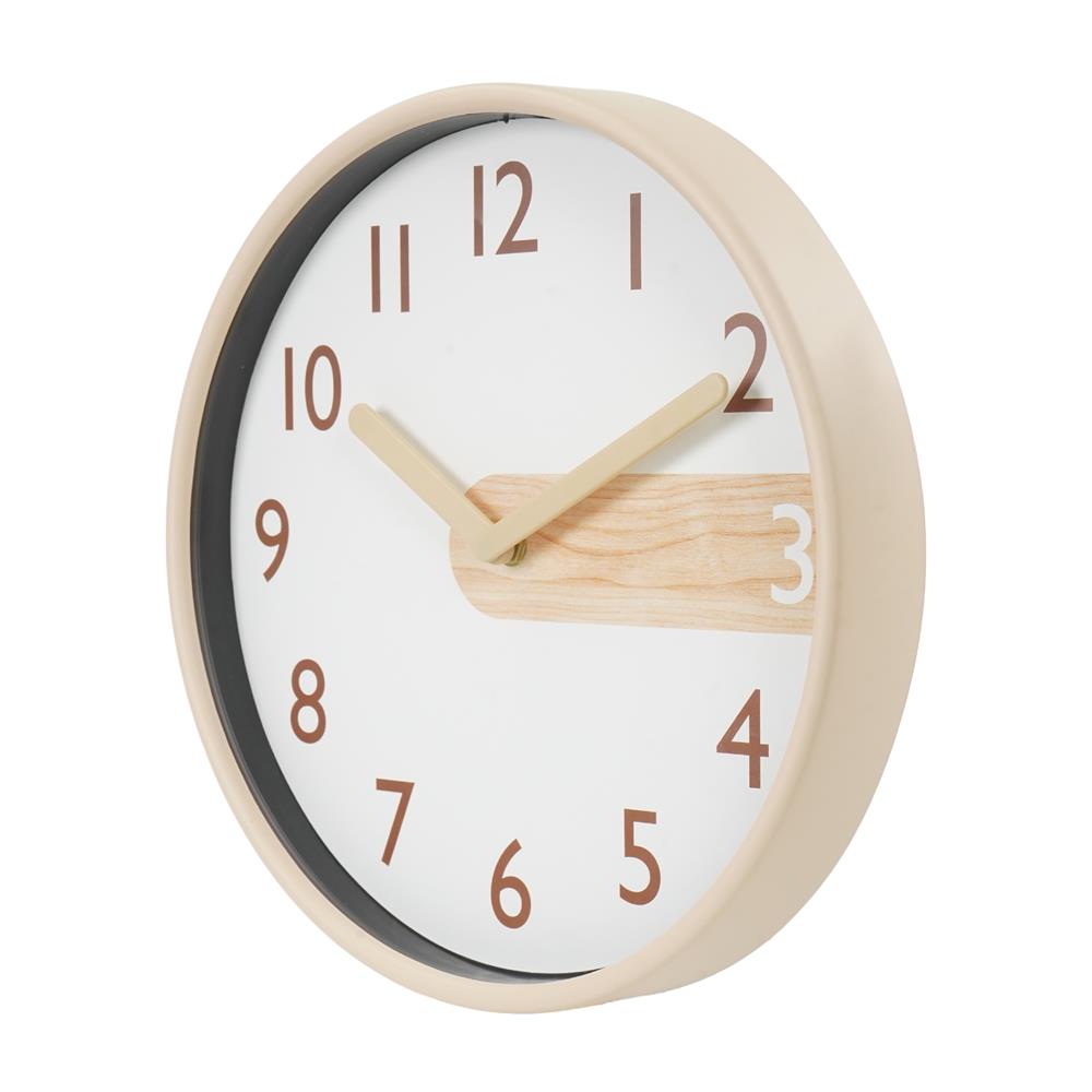 นาฬิกาแขวน SNAZZ EG6911D 12 นิ้ว สีเบจ