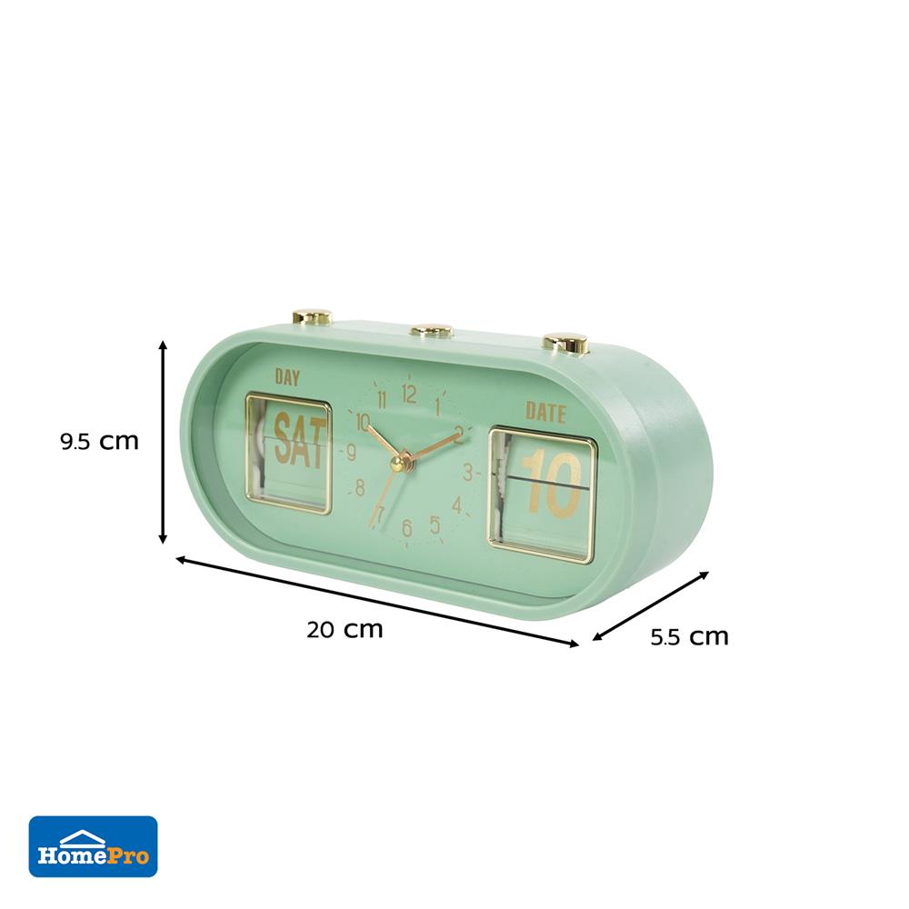 นาฬิกาตั้งโต๊ะ SNAZZ EG6266 8x3.7 นิ้ว สีเขียว