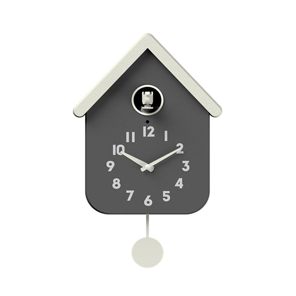 นาฬิกาแขวน SNAZZ EG1001BIRD 8.6x14 นิ้ว สีเทา_1