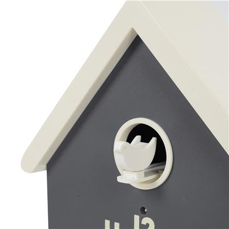 นาฬิกาแขวน SNAZZ EG1001BIRD 8.6x14 นิ้ว สีเทา_5