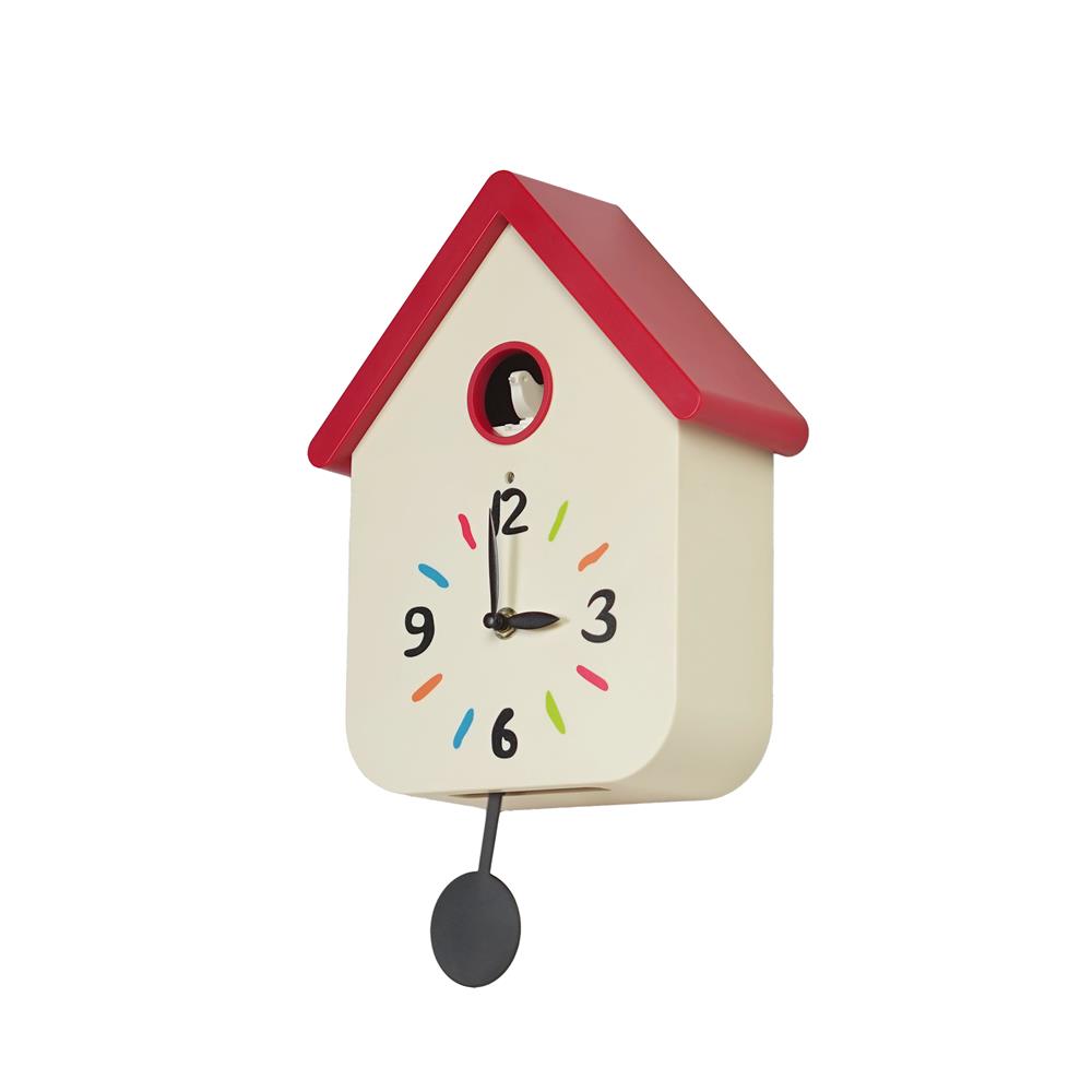 นาฬิกาแขวน SNAZZ EG1001BIRD 8.6x14 นิ้ว สีขาว