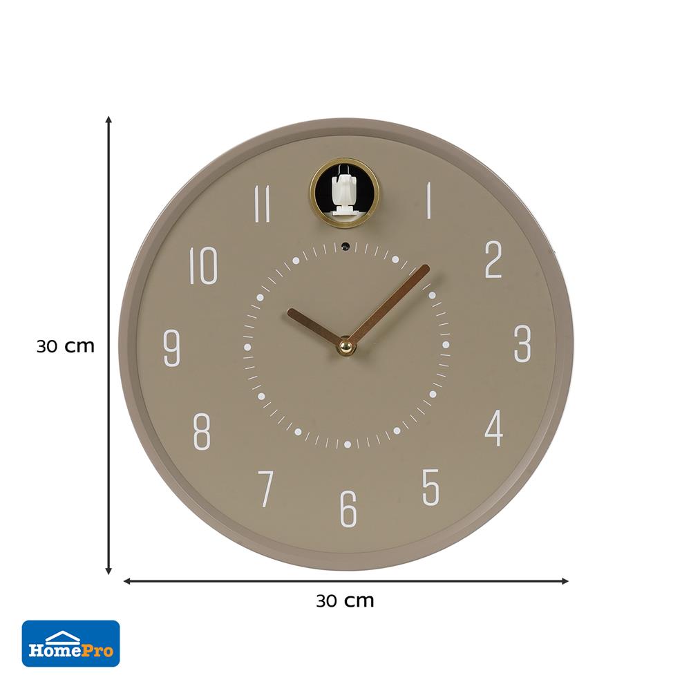 นาฬิกาแขวน SNAZZ EG1002BIRD 12 นิ้ว สีน้ำตาล