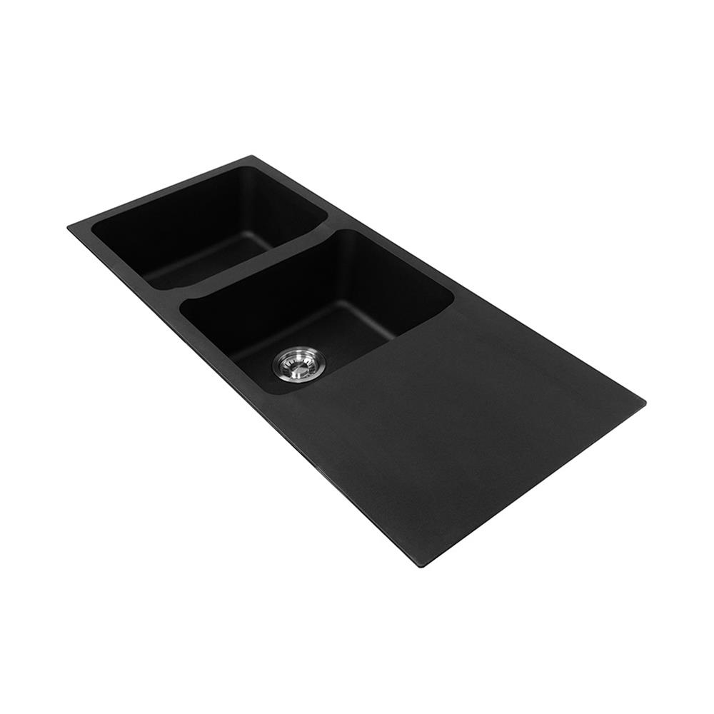 ซิงค์ฝัง 2 หลุม 1 ที่พัก FRANKE OID 621 BLACK สีดำ