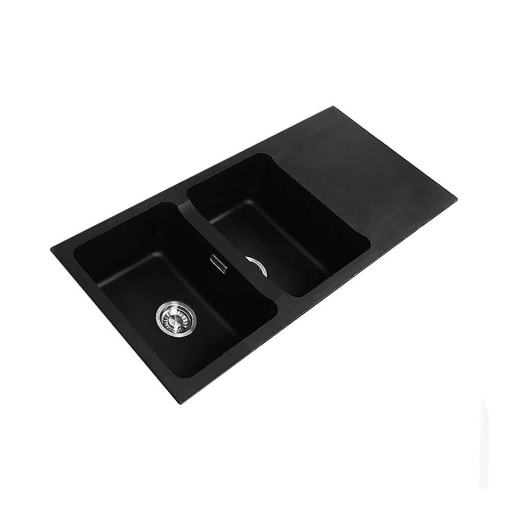 ซิงค์ฝัง 2 หลุม 1 ที่พัก FRANKE OID 621 BLACK สีดำ