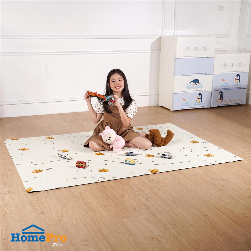 แผ่นอเนกประสงค์ HOME LIVING STYLE BEE 125x185 ซม. สีครีม