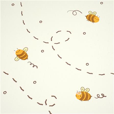 แผ่นอเนกประสงค์ HOME LIVING STYLE BEE 125x185 ซม. สีครีม_2