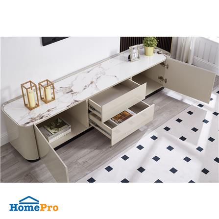 ตู้วางทีวี BENETTA GLAMORI 200 ซม. สีเทา/ลายหินอ่อนขาว_3