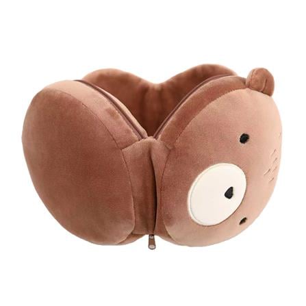 หมอนรองคอผ้าปิดตา SNAZZ LITTLE-B 6x6 นิ้ว สีน้ำตาล_1