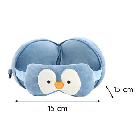 หมอนรองคอผ้าปิดตา SNAZZ LITTLE-P 6x6 นิ้ว สีฟ้า_6