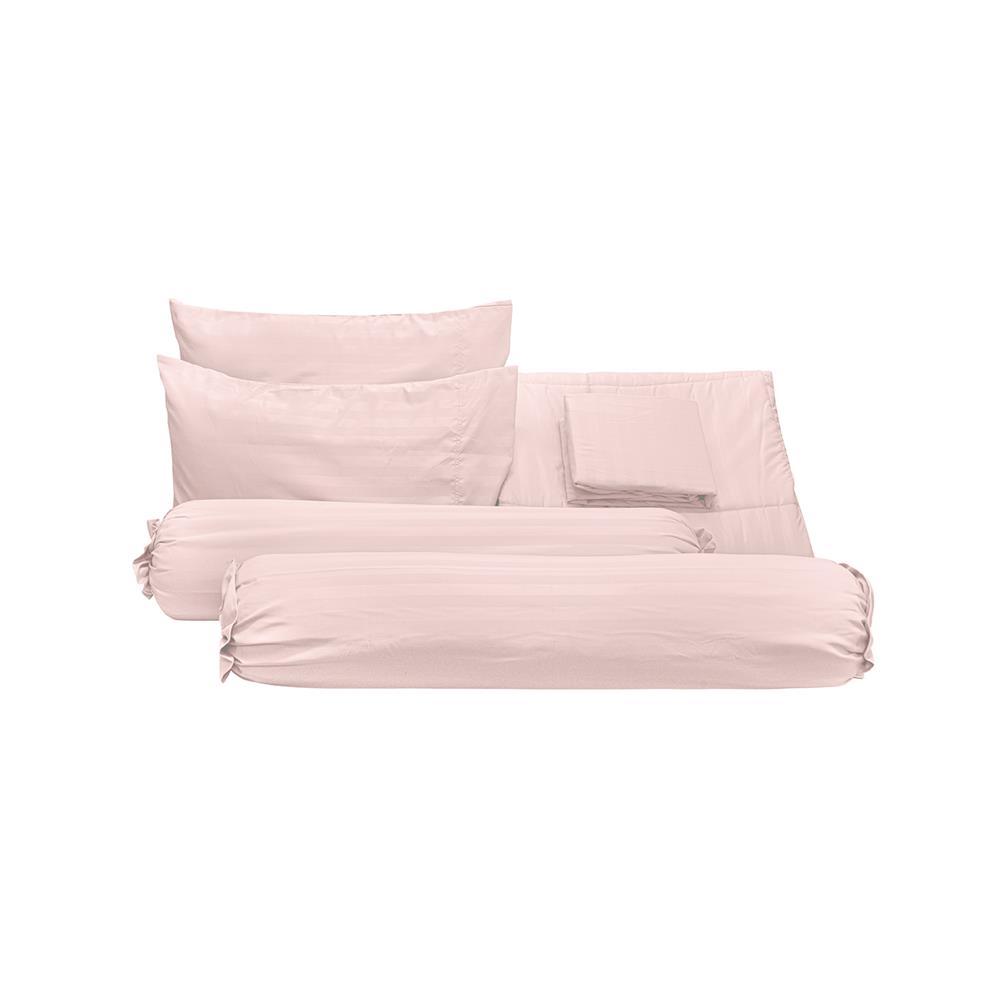 ชุดผ้าปูที่นอน 5 ฟุต (ชุด 6 ชิ้น) CLASSIC STYLE IRIS สี ROSE GOLD