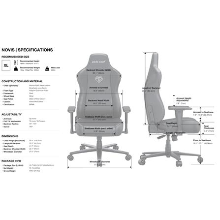 เก้าอี้เกมมิ่ง ANDA SEAT AD23-XL-01-G-F สีเทา_4