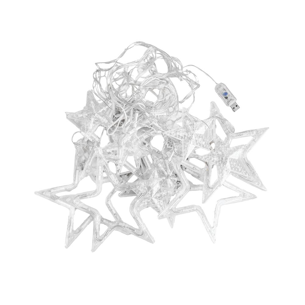 ไฟกะพริบ LED CARINI 1091 STAR 2.5 เมตร WARM WHITE