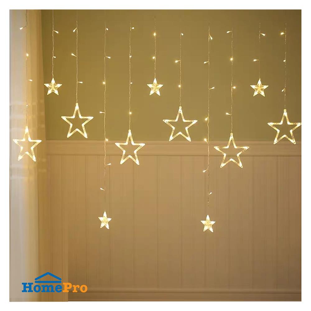 ไฟกะพริบ LED CARINI 1091 STAR 2.5 เมตร WARM WHITE