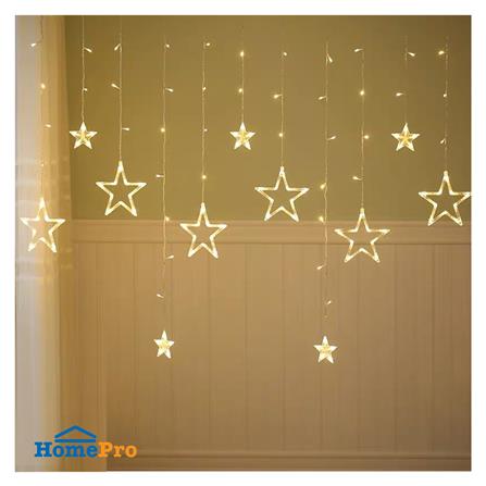 ไฟกะพริบ LED CARINI 1091 STAR 2.5 เมตร WARM WHITE_0