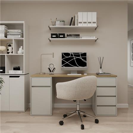 โต๊ะอเนกประสงค์ SB FURNITURE EXTRIO 140 ซม. สีเทา_2