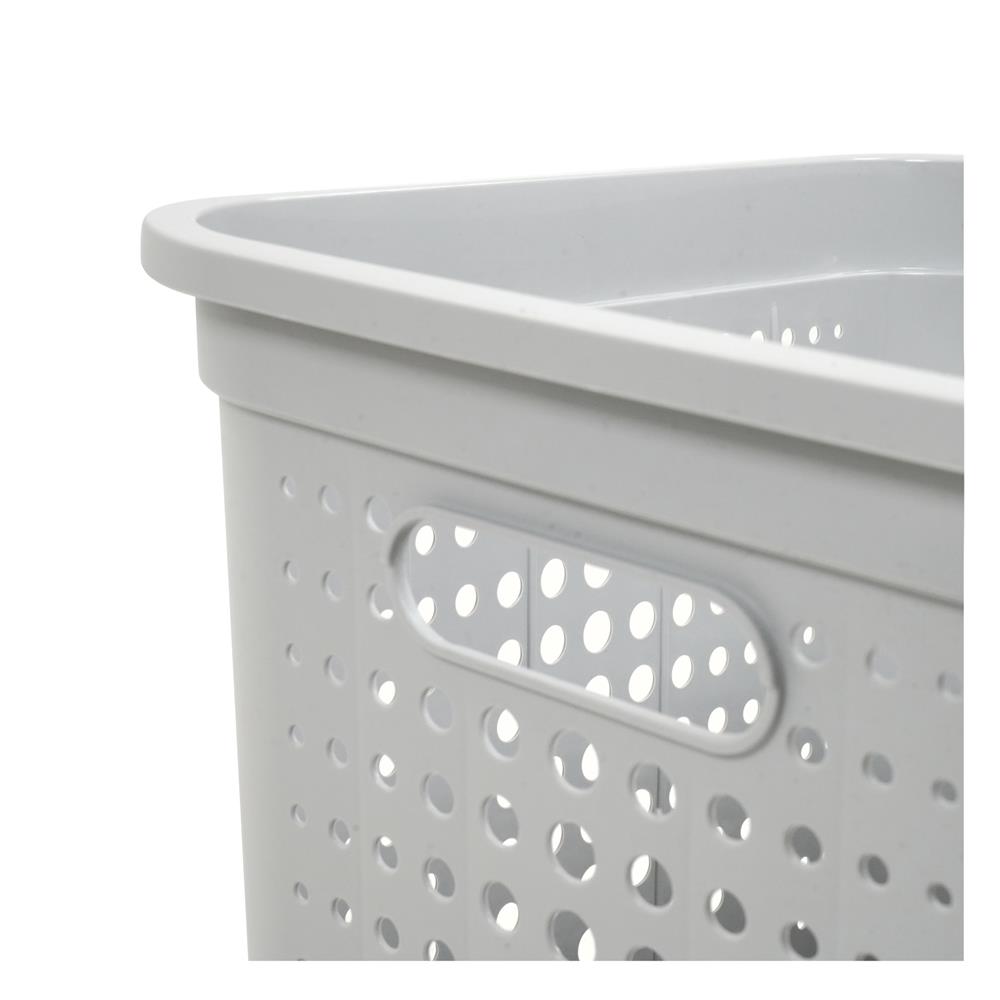 ตะกร้าผ้าเหลี่ยม PLIM BUBBLE HH-1220 SIZE S สีเทา